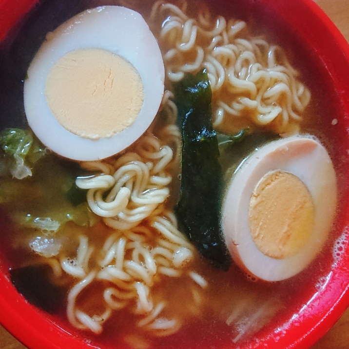 わかめスープでわかめラーメン